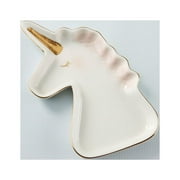 Kate Aspen Engagement Ring Jewelry Dish（Set of 6 | Unicorn Ceramic Trinket Tray Wedding Accessories