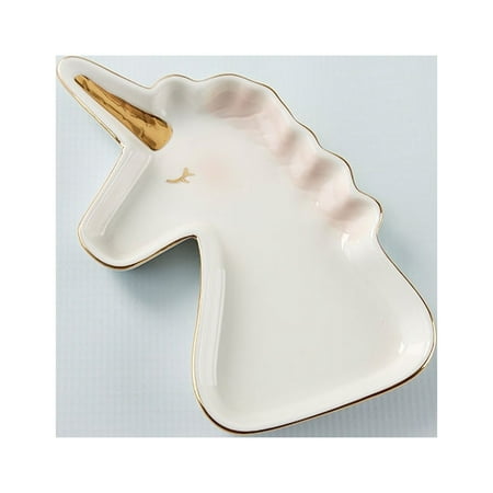 Kate Aspen Engagement Ring Jewelry Dish（Set of 6 | Unicorn Ceramic Trinket Tray Wedding Accessories