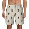 thumbnail image 2 of Picia Labrador Retriever Dog pattern Mens Swim Trunks with Compression Liner Stretch Beach Shorts Quick Dry with Zipper Pockets No-Chafing Board Shorts-XX-Large, 2 of 9