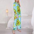 thumbnail image 3 of Naloa Cartoon Avocado Pajamas for Women Set, Womens Pajama Sets, Lounge Sets for Women, 2pjs for Women-X-Large, 3 of 7
