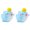 B, variant on KGJQ 2Pcs Miniature Shark Figurines Cute Resin Small Healing Style Ornaments Mini Animal Decorations for Car Desk Accessories​