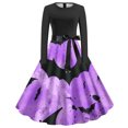 thumbnail image 1 of Dress for Women,Long Sleeve Dress for Women,Womens Fashion Casual Printing Long Sleeve Round-Neck Dress,Long Sleeve Dress,Casual Dress for Women, 1 of 3