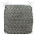 thumbnail image 1 of El Cojín de La Silla Del Asiento de La Fibra de Poliéster Del Cuadrado Al Aire Libre Suave Cómodo Rellena Las Gris Soledad Cojín para silla, 1 of 10