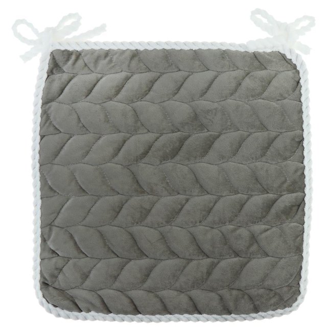 El Cojín de La Silla Del Asiento de La Fibra de Poliéster Del Cuadrado Al Aire Libre Suave Cómodo Rellena Las Gris Soledad Cojín para silla