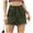 Army Green, variant on Bloomae Denim Shorts for Women Casual Drawstring Stretchy Elastic High Waist Comfy Short Jeans Lightweight Frayed Hem Summer Hot Pants with Pockets Black XL