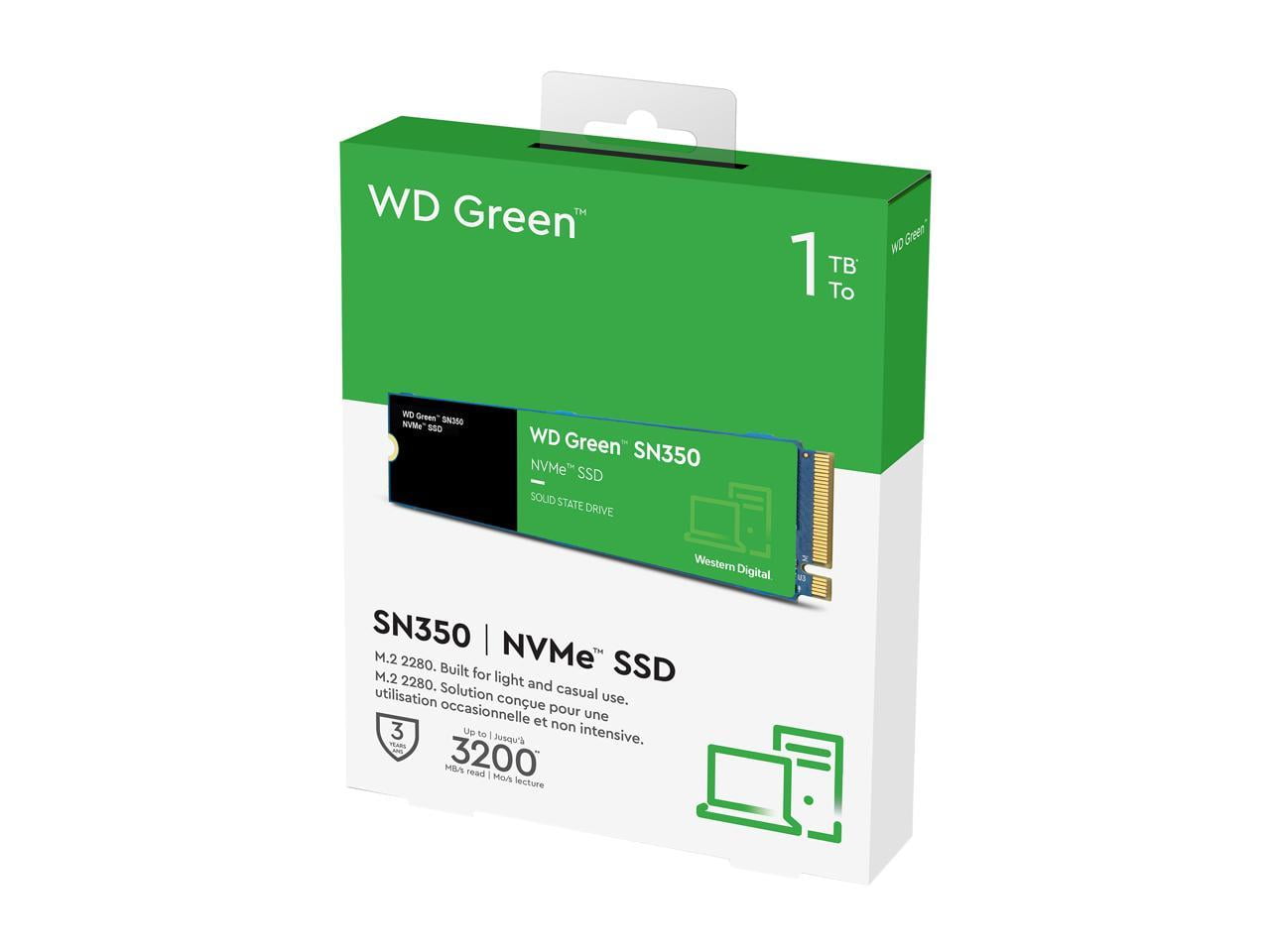 Western Digital 2TB WD Green SN350 NVMe SSD, QLC Internal M.2 2280