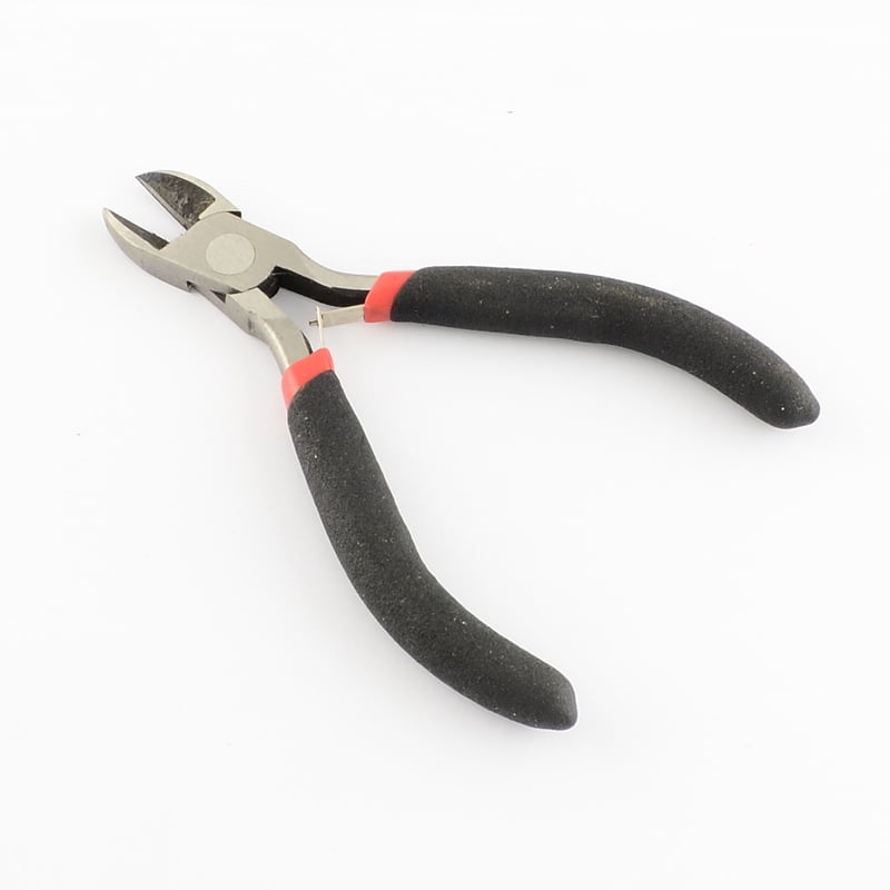 1 Set 45# Carbon Steel DIY Jewelry Tool Sets: Round Nose Pliers Wire Cutter Pliers End Cutting Pliers Black 285x185x13mm 5pcs/set