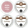 FARO and Barista Prima K-Cup Variety Pack featuring Colombia, Rose Noire Medium, Italian Roast & House Blend, 96 Count Sampler