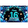 thumbnail image 6 of Colorful Theme Birthday Banner Decorative Design Happy 16th Birthday for Birthday Party Teen Party Celebration, 6 of 7