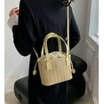 thumbnail image 7 of Kukuzhu Straw Tote Bag for Women Small Satchel Handbag Crossbody Bag Summer Tote Handmade Shoulder Handbag Top Handle Bag, 7 of 7