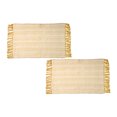 thumbnail image 4 of Handwoven Fern Rug 30" X 48" Gold - Set of 2, 4 of 4