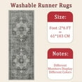 thumbnail image 5 of Hallway Runner Rug 2'x6' Washable Area Rugs Non Slip Laundry Rug Runner Floor Carpet Runners for Hallways Entryway Laundry Room Kitchen, 5 of 10