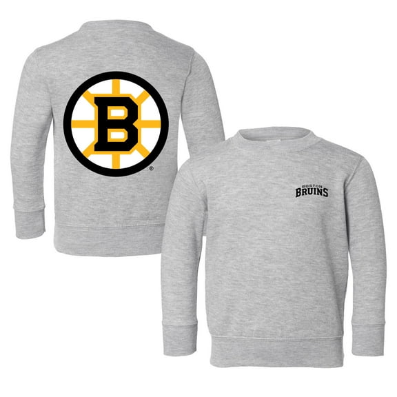 Toddler Chad & Jake Heather Gray Boston Bruins Pullover Sweatshirt