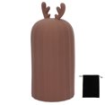 thumbnail image 3 of Bolsa de agua fría y caliente, bolsa calentadora de manos reutilizable de silicona suave con forma bonita, 500ml, color marrón, 3 of 14
