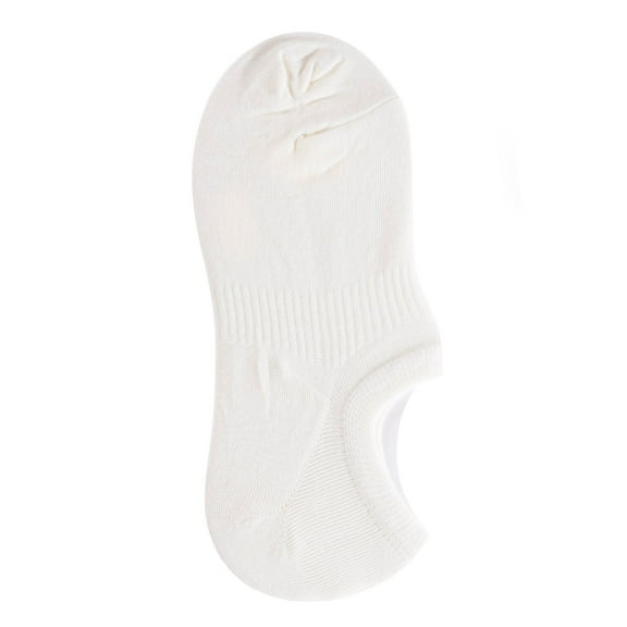Lian LifeStyle Big Girls Women's Breathable Low Cotton Socks, Size 6-9, White