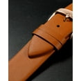 thumbnail image 4 of Uxcell Genuine Leather Band Smooth Flat Leather Watch Strap for Men and Women Brown/Rose Gold 18mm, 4 of 7