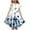 White, variant on Tdoqot Girls Floral Dresses- Casual Cute Summer Short Sleeve Flowy Dresses Light Blue Size 14
