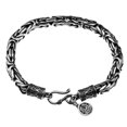 thumbnail image 2 of Wentin Reduced Bracelets Chain Link Asian Dragon Bracelet Eye And Hook Antiqued 925 Sterling Silver For Women Men Teen Hand Crafted Thailand, 2 of 7