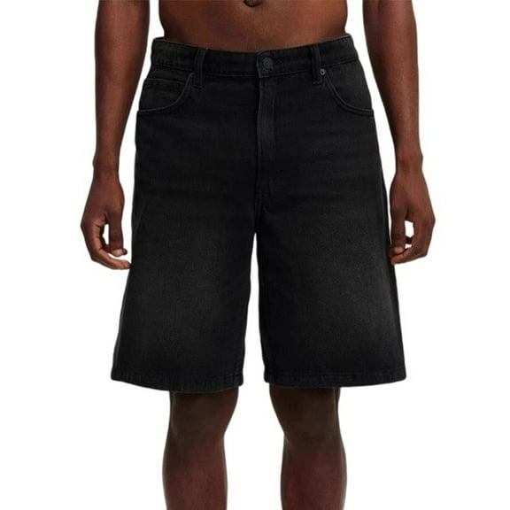 WTOBBY Men's Summer Casual Shorts, Vintage Fashion Jeans Style, Comfortable and Stylish for Everyday Wear,Black L