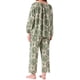 thumbnail image 3 of Conjunto de Pijamas para Mujeres de Manga Larga Floral con Pullover y Frente Atado, Pantalones Anchos Suaves de 2 Piezas, M Floral Blanco, 3 of 5