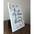thumbnail image 2 of Lela & Ollie 9816 6 x 9 in. As for Me & My House, We Will Serve the Lord Joshua 24-15 Wood Plaque with Easel, 2 of 4