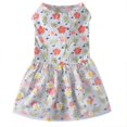 thumbnail image 1 of Color Flower Print Dog Clothes Dog Clothes Dog Clothes Summer P, 1 of 3