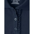 thumbnail image 2 of The Children's Place Girls Uniform Short Sleeve Ruffle Polo, 2-Pack, Sizes XS-XXL, 2 of 3