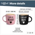 thumbnail image 2 of Triple Gifffted Funny Couples Gifts For Christmas, Wedding Anniversary, Engagement, Valentines Day Girlfriend Boyfriend Couple Gift, His & Hers, Bride & Groom, Him & Her, Ceramic, 380ML, 2 of 8