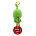 thumbnail image 2 of Miraculous Ladybug - Kwami Lifesize Wayzz, 5-inch Turtle Plush Clip-on Toys for Kids, Super Soft Collectible Stuffed Toy with Glitter Stitch Eyes and Color Matching Backpack Keychain, Wyncor, 2 of 7