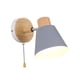 thumbnail image 3 of Aplique de pared moderno y sencillo, aplique de pared decorativo con interruptor de cadena ajustable Gris, 3 of 9
