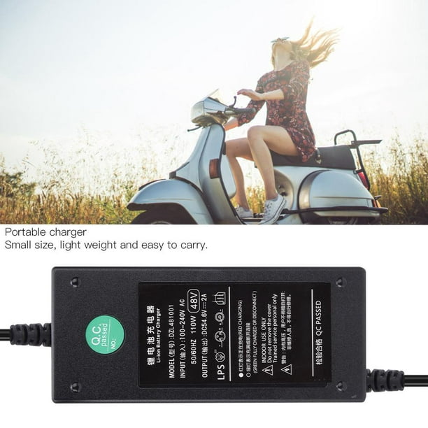 LAFGUR 54.6V 2A Scooter électrique universel E-bike Chargeur de batterie  intelligent Adaptateur secteur US 100-240V (), Chargeur de batterie pour  vélo