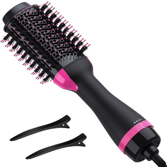 Hair Dryer Brush Blow Dryer Brush in One, 3 in 1 One Step Hair Dryer and Styler Volumizer with Negative Ion Anti-frizz Ceramic Oval Barrel Hot Air Brush for Drying, Stra