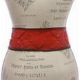 thumbnail image 3 of Women's 3 1/2" Wide Contour Studded Sheepskin Lamb Leather Sash Belt, 3 of 3