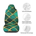 thumbnail image 4 of Wukai Green Mosaic Glass Full Set Car Seat Covers with Soft Padding Universal Auto Front Seats Protector and Cushion Mat, 4 of 5