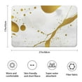thumbnail image 3 of White Gold Marble Pattern Bathroom Rugs Mat,Non Slip Microfiber Bathroom Rug,Rubber Backing,Soft Bathroom Mats for Bathroom Floor,Tub and Shower,17x27in(43x68cm), 3 of 5