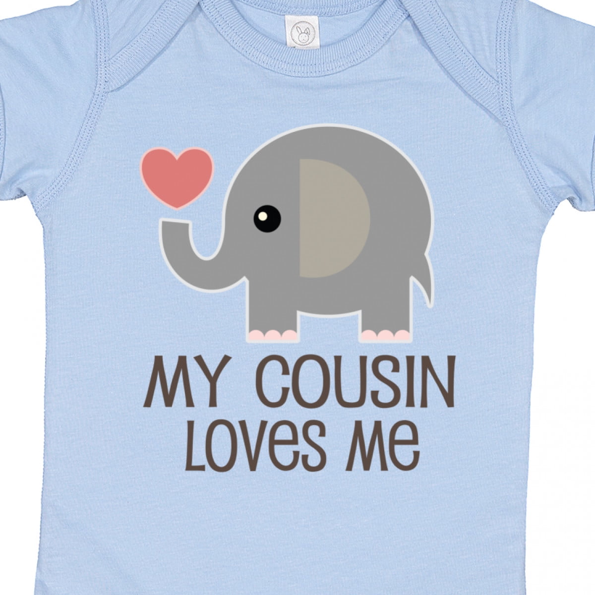 Inktastic My Cousin Loves Me Boys or Girls Baby Bodysuit