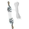 thumbnail image 1 of yuksok Rope Pulley Hoist for Heavy Lifting Block and Tackle Pulley System 20 m Rope, 1 of 9