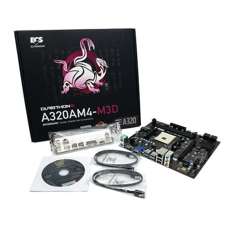 A320AM4-M3D V1.0A ECS A320 Chipset AM4 Socket DDR4 SATA3 Micro ATX Motherboard AMD Socket AM4 (Best Am3 Micro Atx Motherboard)