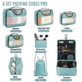 thumbnail image 2 of Juego de 8 unidades Packing Cubes Veken para maletas y organizadores de bolsas de viaje, 2 of 9