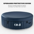 thumbnail image 4 of CO-Z 6.8x6.8ft PVC Round Inflatable Hot Tub Portable with Energy Efficient Spa Coverz,140 Air Jets Ideal for 6-person Blue, 4 of 9