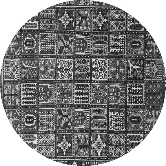 Ahgly Company Indoor Round Persian Gray Traditional Area Rugs, 5' Round