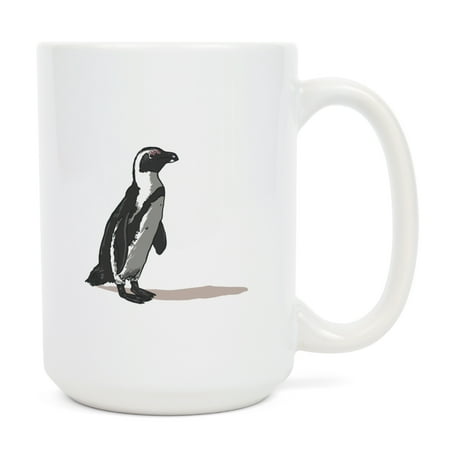 

15 fl oz Ceramic Mug Black-Footed Penguin Icon Dishwasher & Microwave Safe