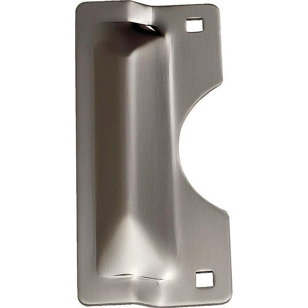 ProSource Heavy Duty Latch Guard, Steel, Satin Nickel, 3 In W X 7 In L