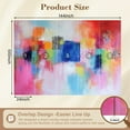 thumbnail image 3 of Peel and Stick Wallpaper Wall Murals Abstract Orange Pink Colorful Yellow Blue Red 100"H x 144"W Removable PVC Wall Paper Self-Adhesive Wall Paintings Art Decor for Bedroom Living Room, 3 of 7