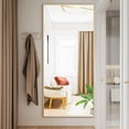 thumbnail image 2 of CONCETTA 71"x32" Rectangle Full Length Mirror, Full Body Standing Mirror Floor Mirrors,Gold, 2 of 7