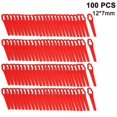 thumbnail image 1 of 100 pcs Plastic Grass Trimmer Blades Cordless Trimmer Blades, 1 of 5