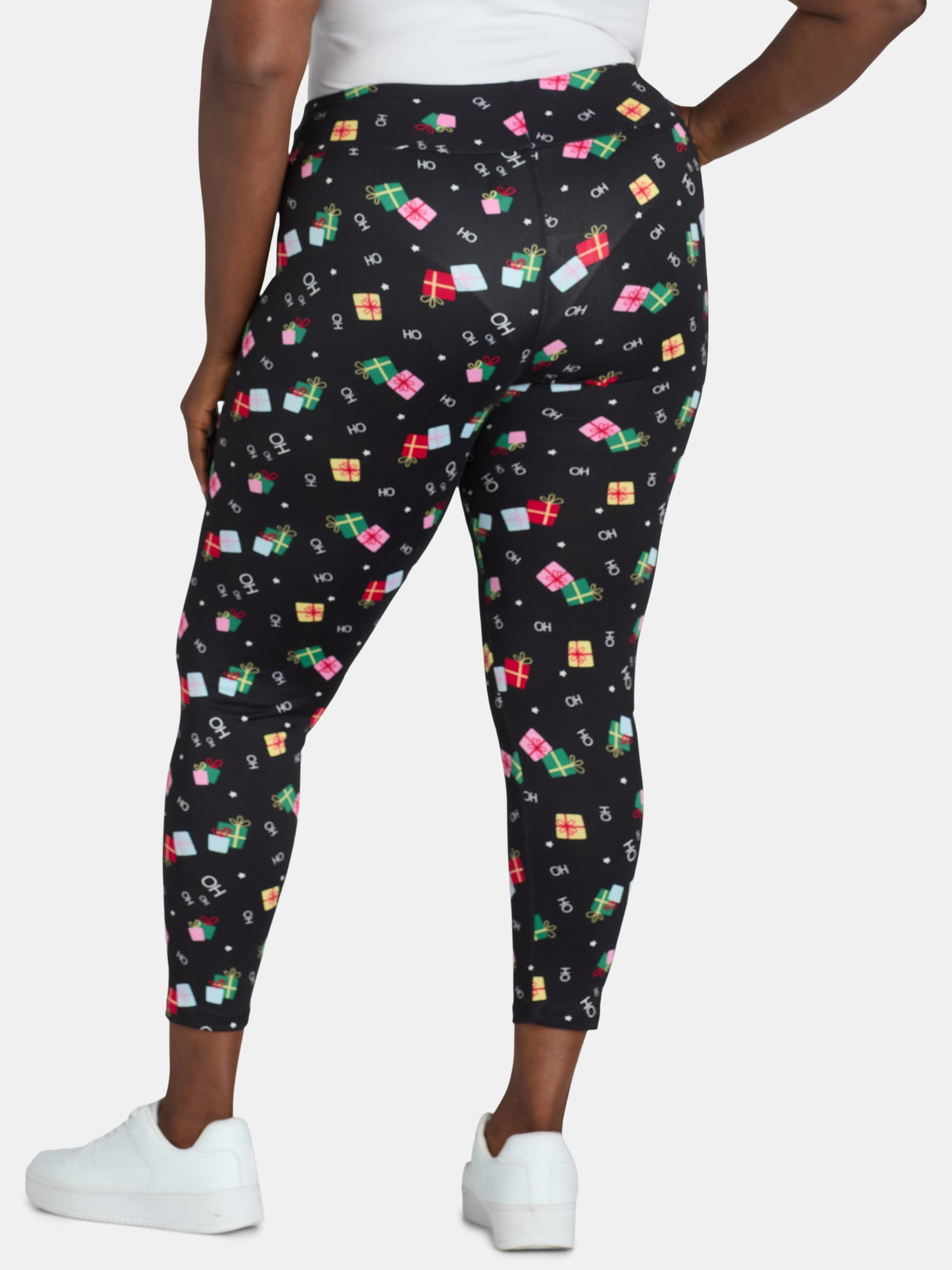 Christmas Women’s Plus Size Leggings from Holiday Time, 2-Pack, Sizes 0X-5X