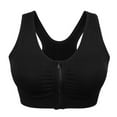 thumbnail image 4 of Magazine Women's Sports Bra, Zip Front Sports Vest Wirefree Post-Surgery Tops For Yoga Running Training, 4 of 6