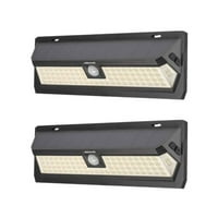 2-Pack Mr. Beams 445-Lumen LED Outdoor Motion-Activated Flood Light