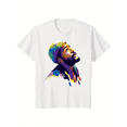 thumbnail image 1 of Minimalist Portrait Print Black Mens Soft Cotton Lightweight Graphic T Shirt, 1 of 6